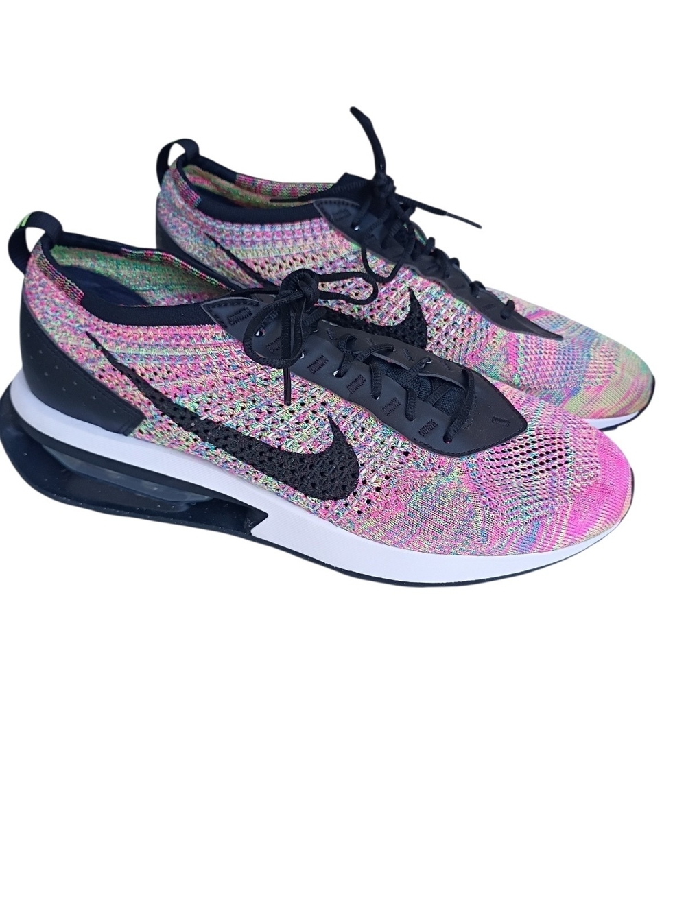 Nike Air Max Flyknit racer multi color rainbow mens size 10